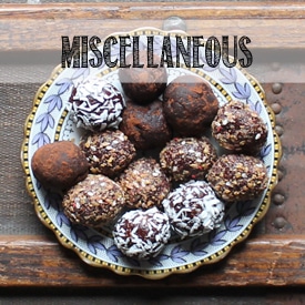 A plate of protein balls.