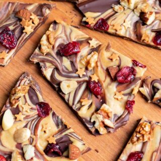 Pieces of pumpkin bark.