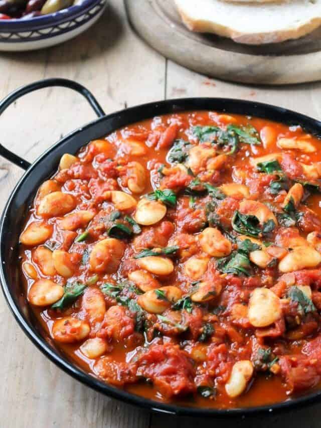 SPANISH BEANS WITH TOMATOES STORY Veggie Desserts