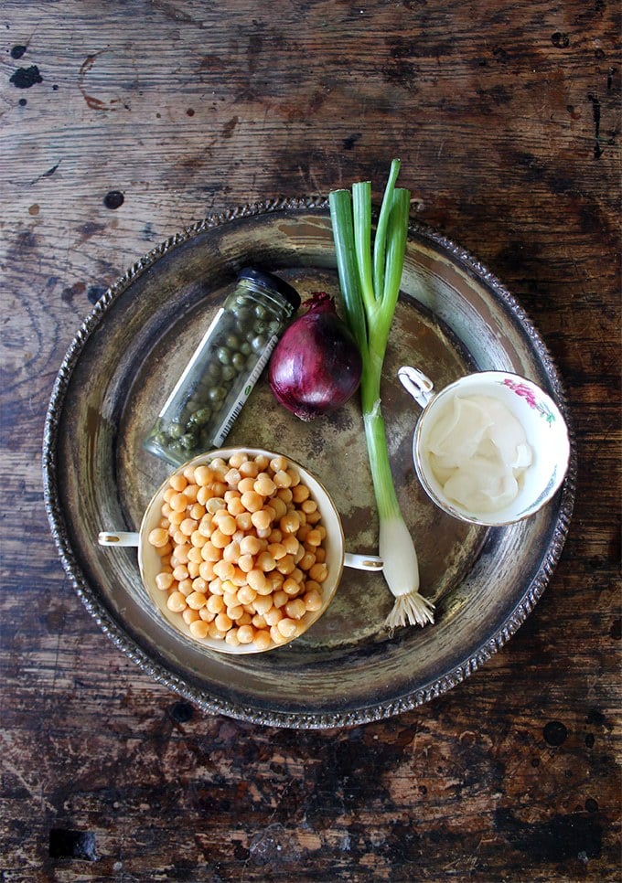 Ingredients on a plate.