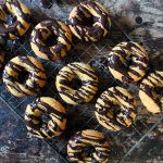 BAKED PUMPKIN DONUTS WITH CHOCOLATE GLAZE