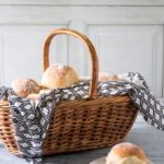 A basket of rolls.