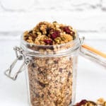 Gingerbread granola is simple to make, but is bursting with freshness and flavour. Vegan.