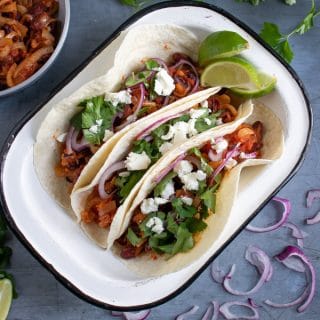 Soft tacos in a bowl.