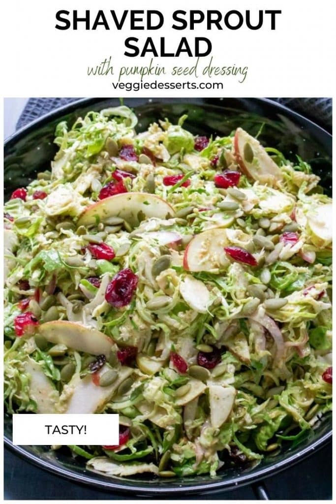 Pinnable image - salad in a bowl with text.