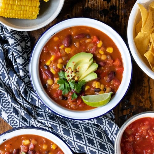 Easy Mexican Bean Soup - Veggie Desserts