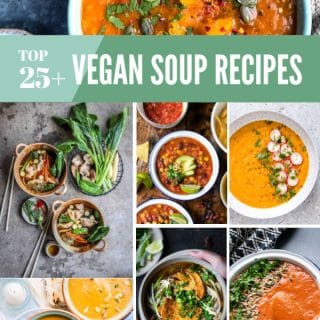 Collage of soup recipes.
