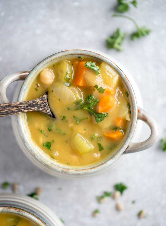 Vegan soup recipes - Chickpea Vegetable Chowder