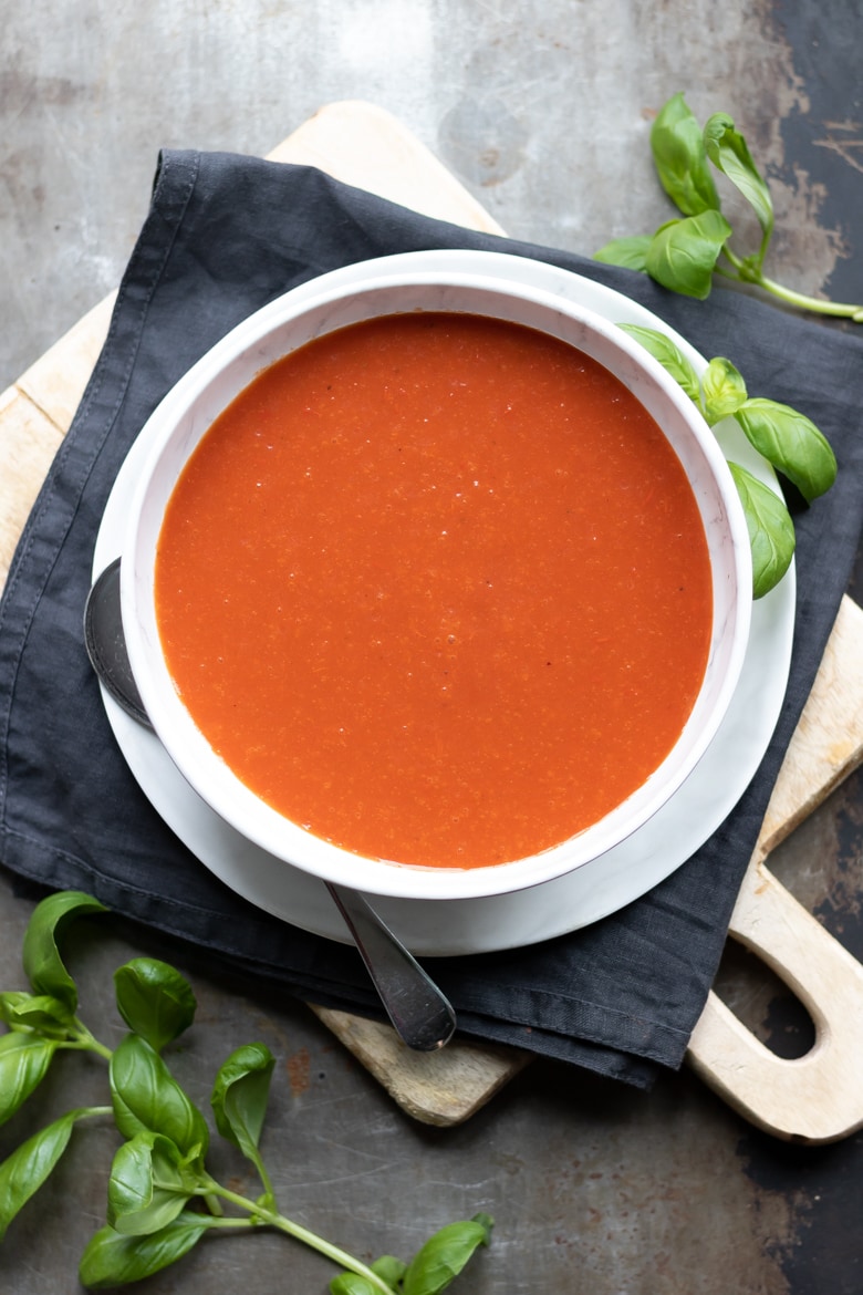 Homemade Tomato Soup with Fresh Tomatoes