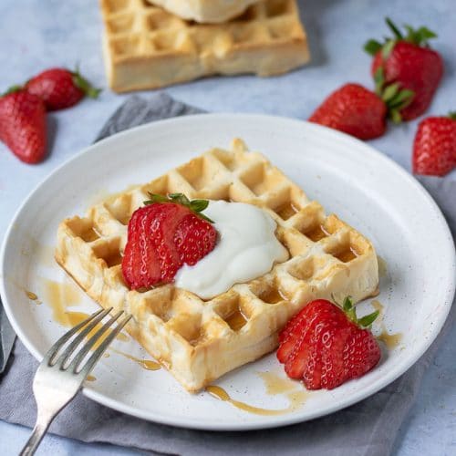 The Very Best Fluffy Vegan Waffles - Veggie Desserts