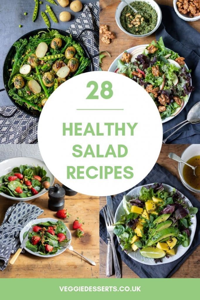 Pinnable image for healthy salad recipes