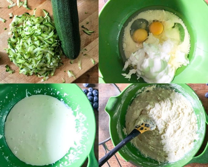 How to make courgette muffins step by step