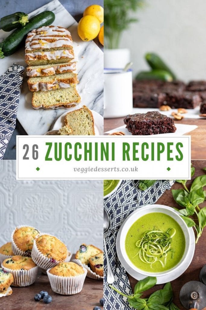 Pinnable image for 26 zucchini recipes