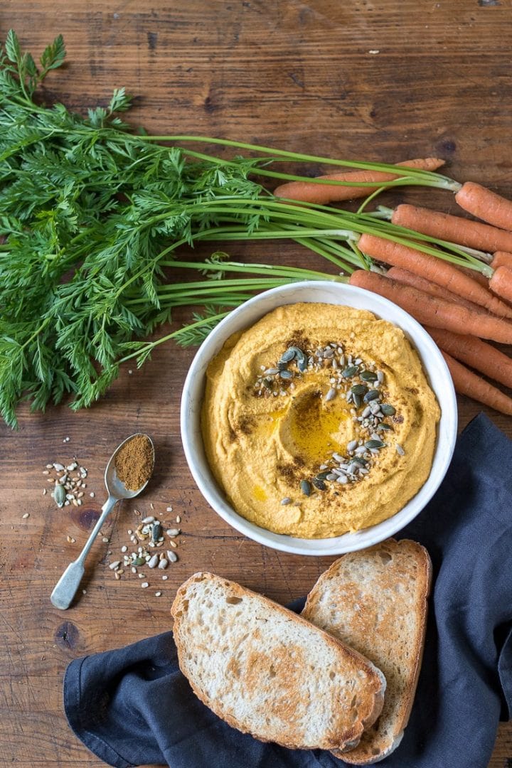 Easy Carrot Hummus Veggie Desserts