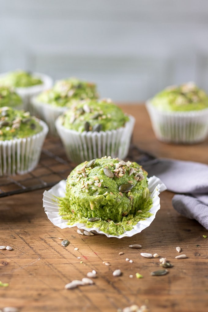 Kale Green Muffins Veggie Desserts