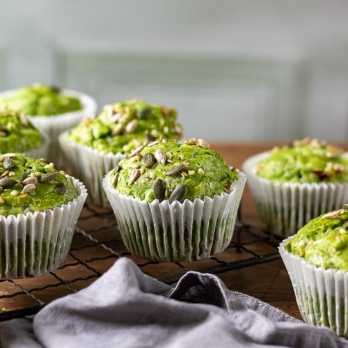 Kale Green Muffins Veggie Desserts