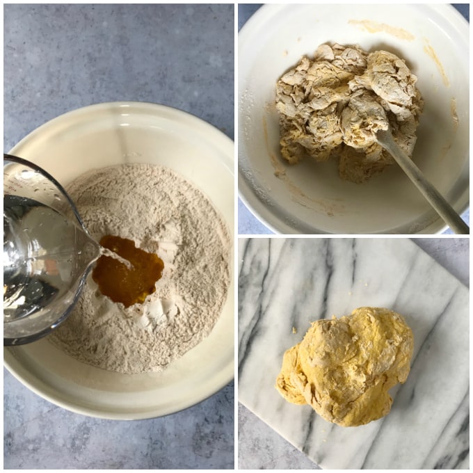 step by step photos for turmeric bread recipe