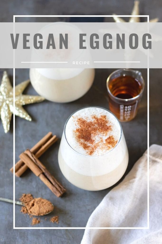 pinnable image for vegan eggnog