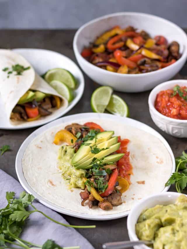 VEGAN FAJITAS WITH MUSHROOMS STORY Veggie Desserts