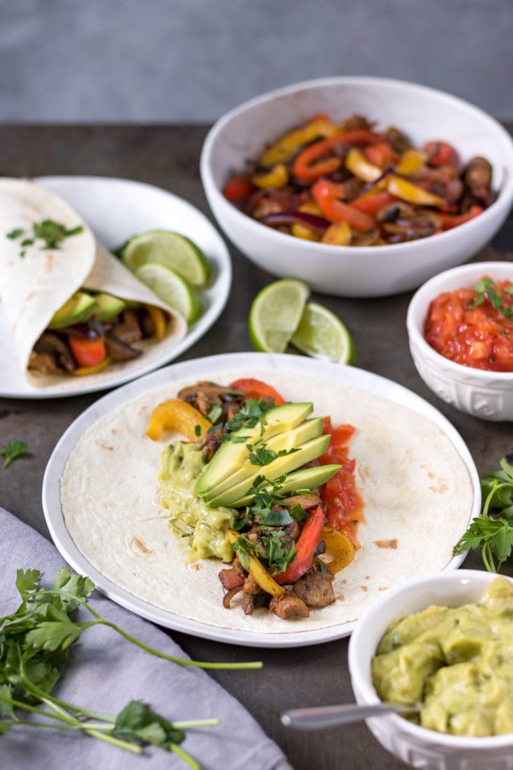 Vegan Fajitas with Mushrooms - Veggie Desserts