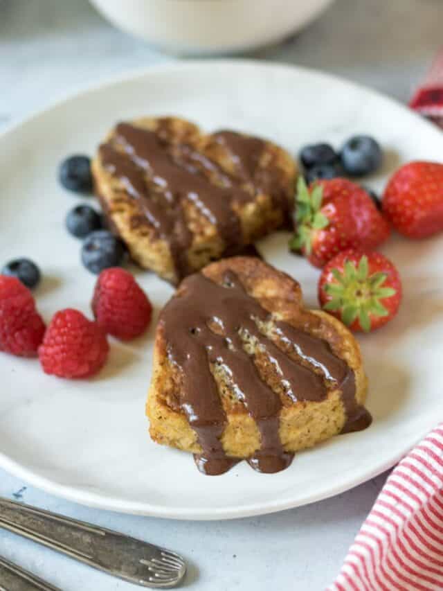 CINNAMON FRENCH TOAST HEARTS STORY Veggie Desserts
