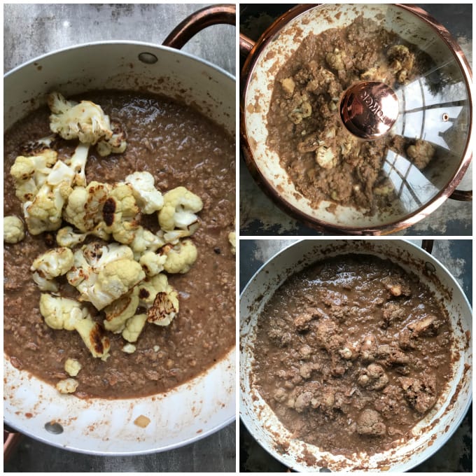 How to make Persian fesenjan (vegan recipe). Step by step photos.