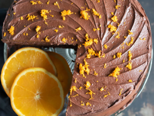 Chocolate Orange Cake 1 Bowl Veggie Desserts