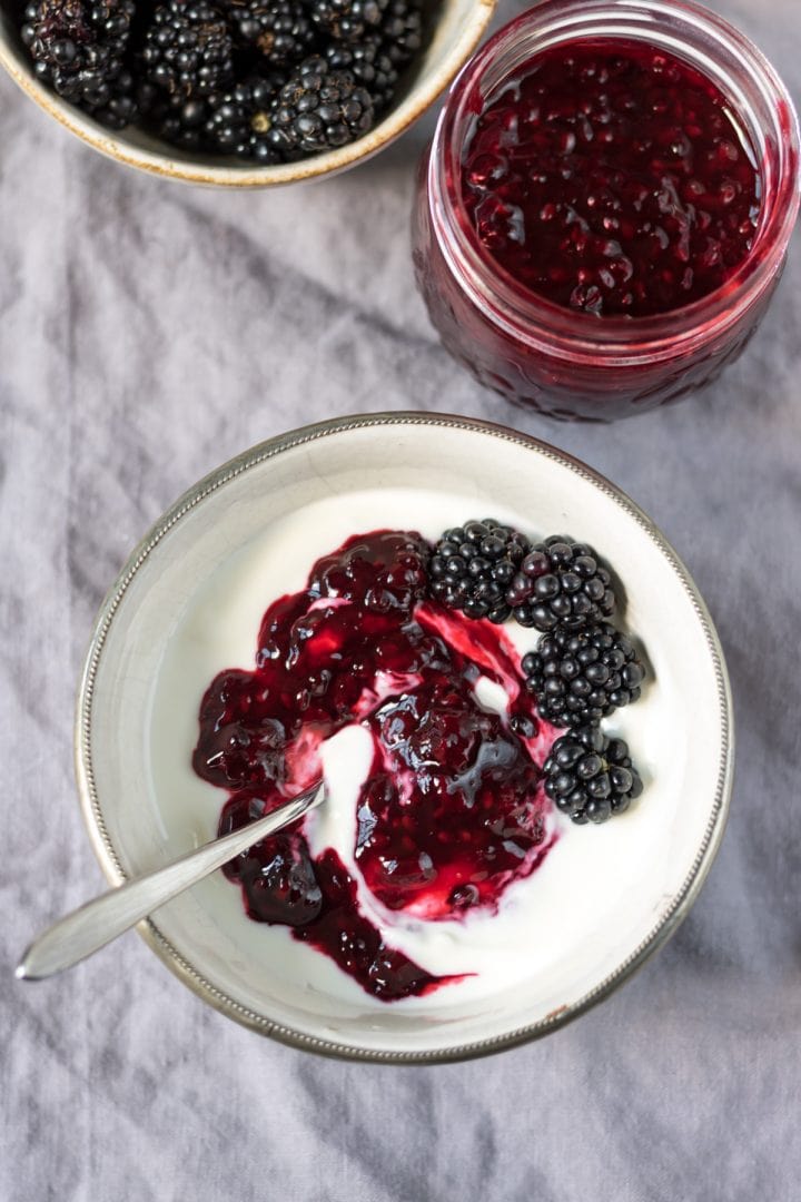 Easy Blackberry Compote Veggie Desserts