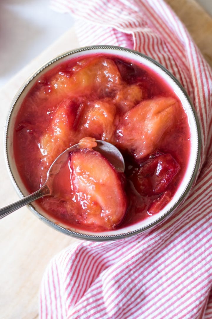 Easy Plum Compote Recipe Veggie Desserts
