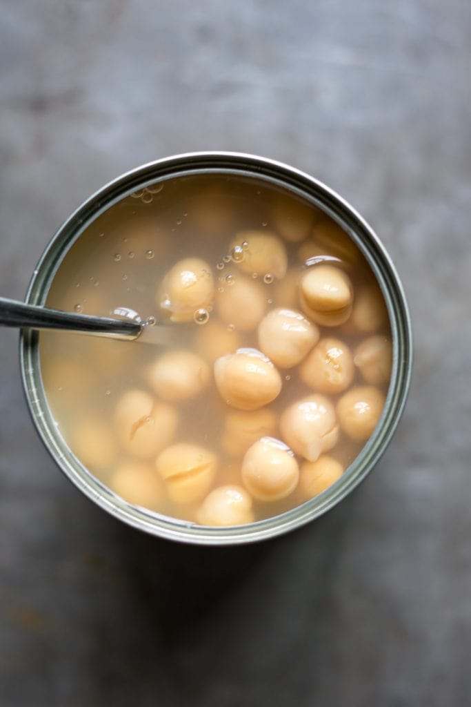 Can of chickpeas.