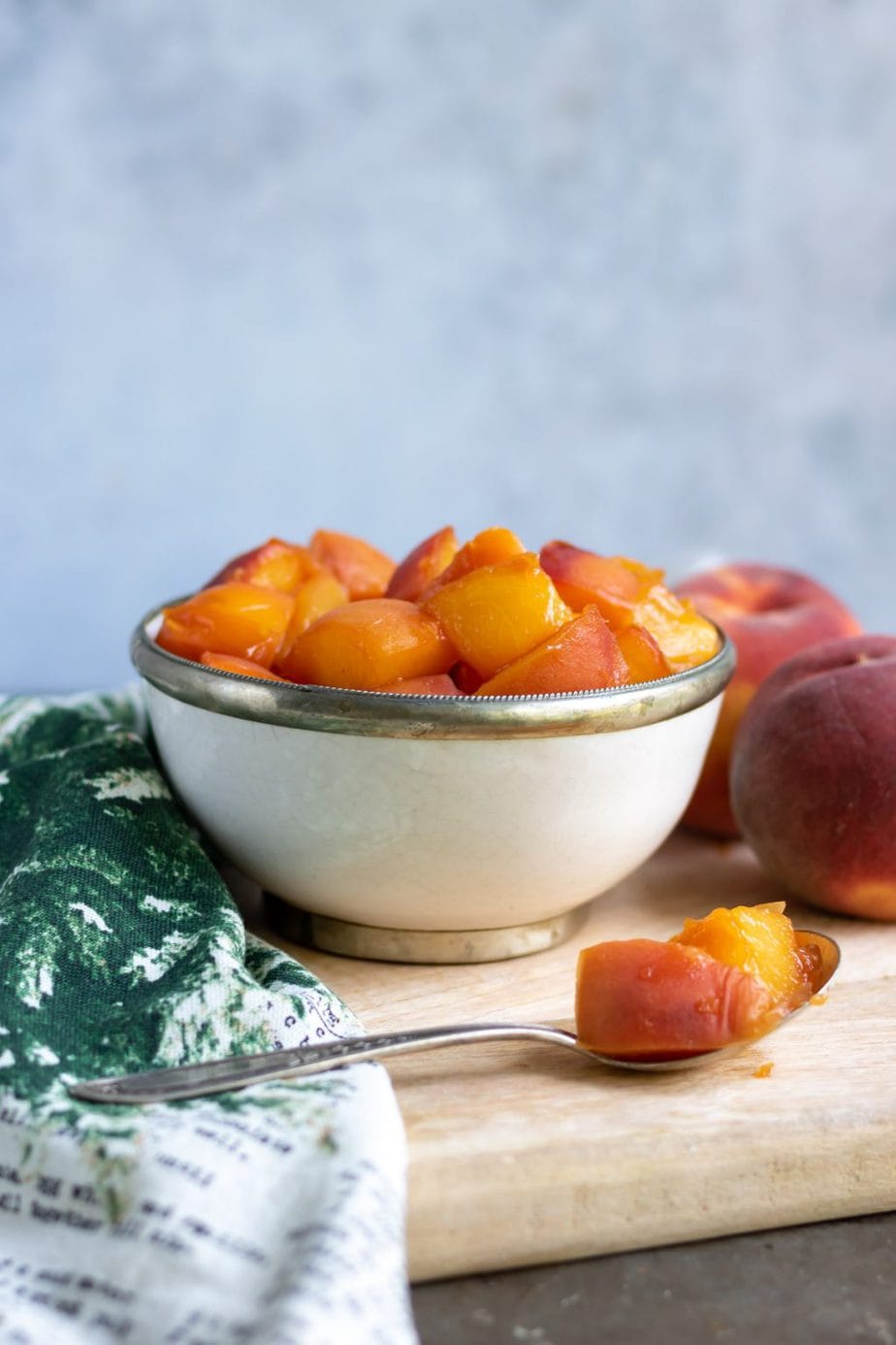 Easy Peach Compote (3 ingredients) Veggie Desserts