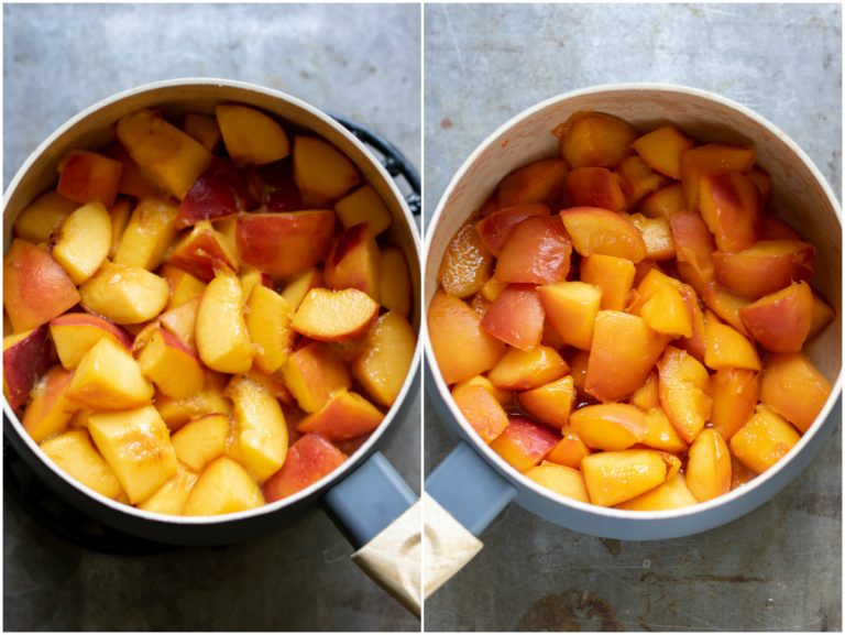 Easy Peach Compote (3 ingredients) Veggie Desserts
