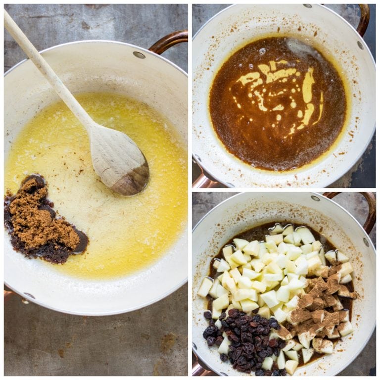 Cinnamon Apple Compote with Raisins - Veggie Desserts