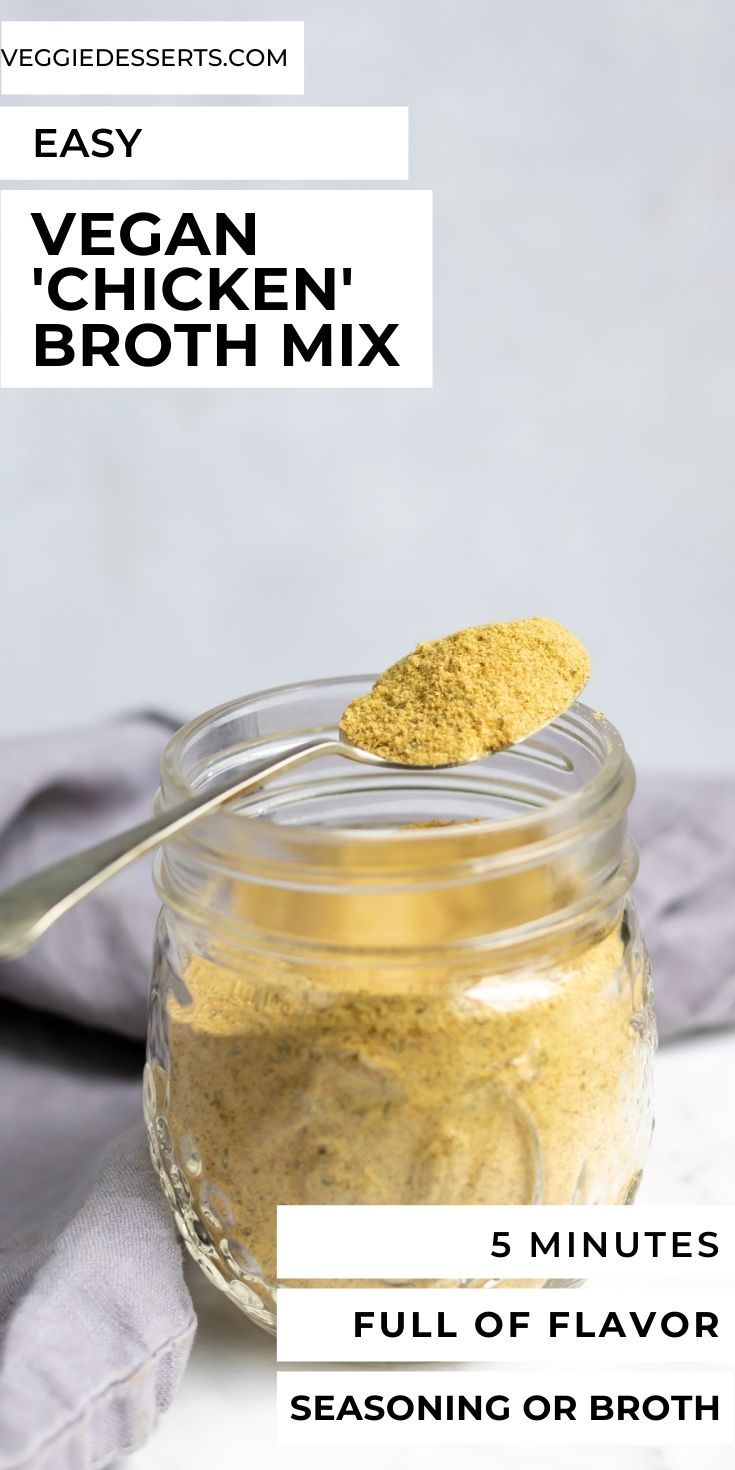 Vegan Chicken Broth Seasoning Powder Veggie Desserts