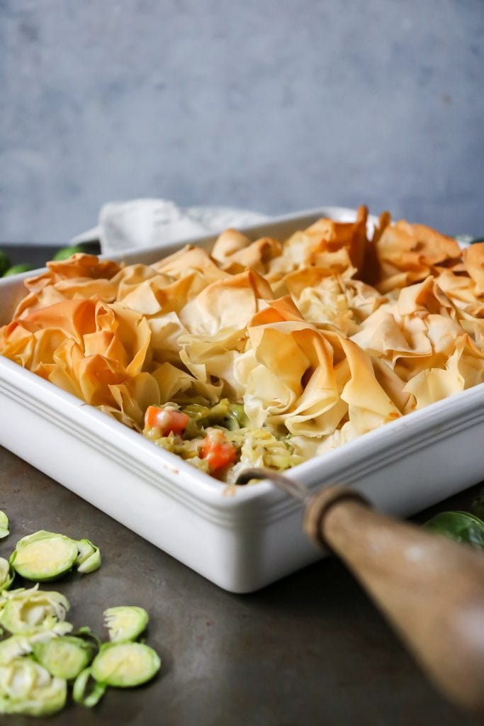 Creamy Brussels Sprout Filo Pie Veggie Desserts