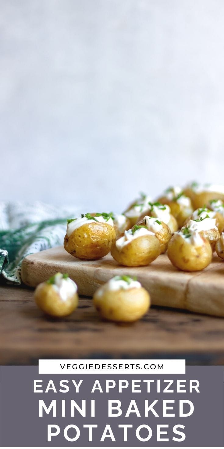 Mini Baked Potatoes - Veggie Desserts