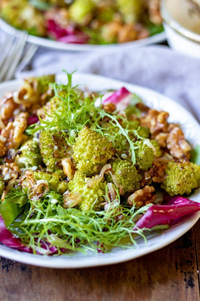 Roasted Romanesco Salad - Veggie Desserts