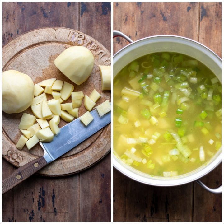 Easy Creamy Potato Leek Soup - Veggie Desserts