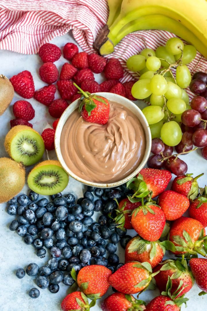 Easy Nutella Dip Veggie Desserts
