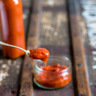 Spoonful of ketchup.