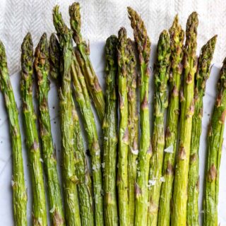 Rows of asparagus.