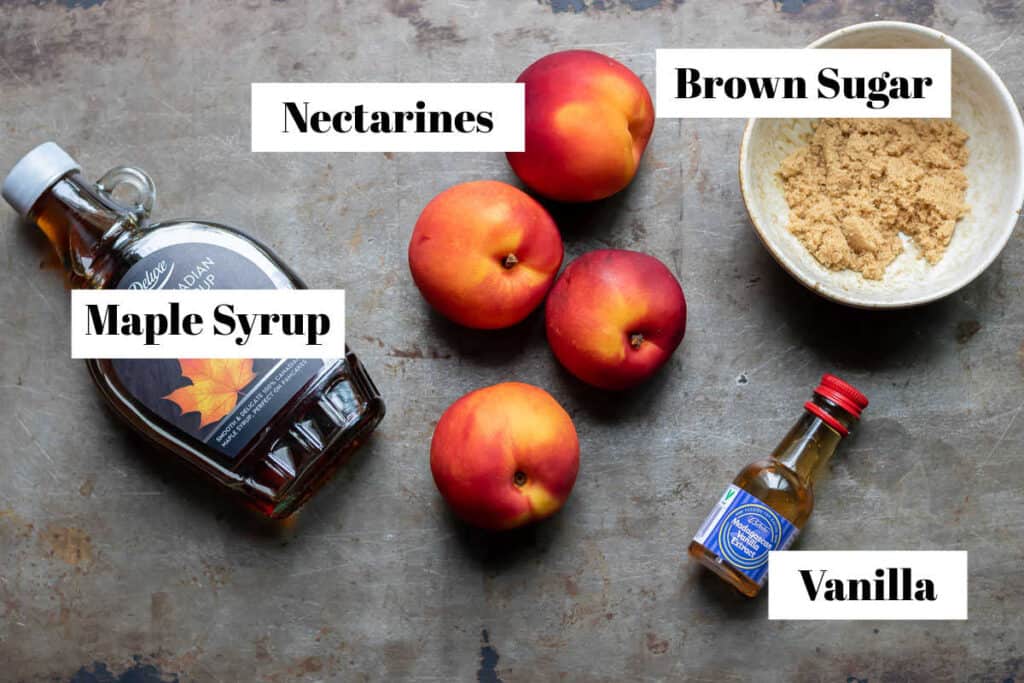 Grilled Nectarines with Maple and Brown Sugar Veggie Desserts