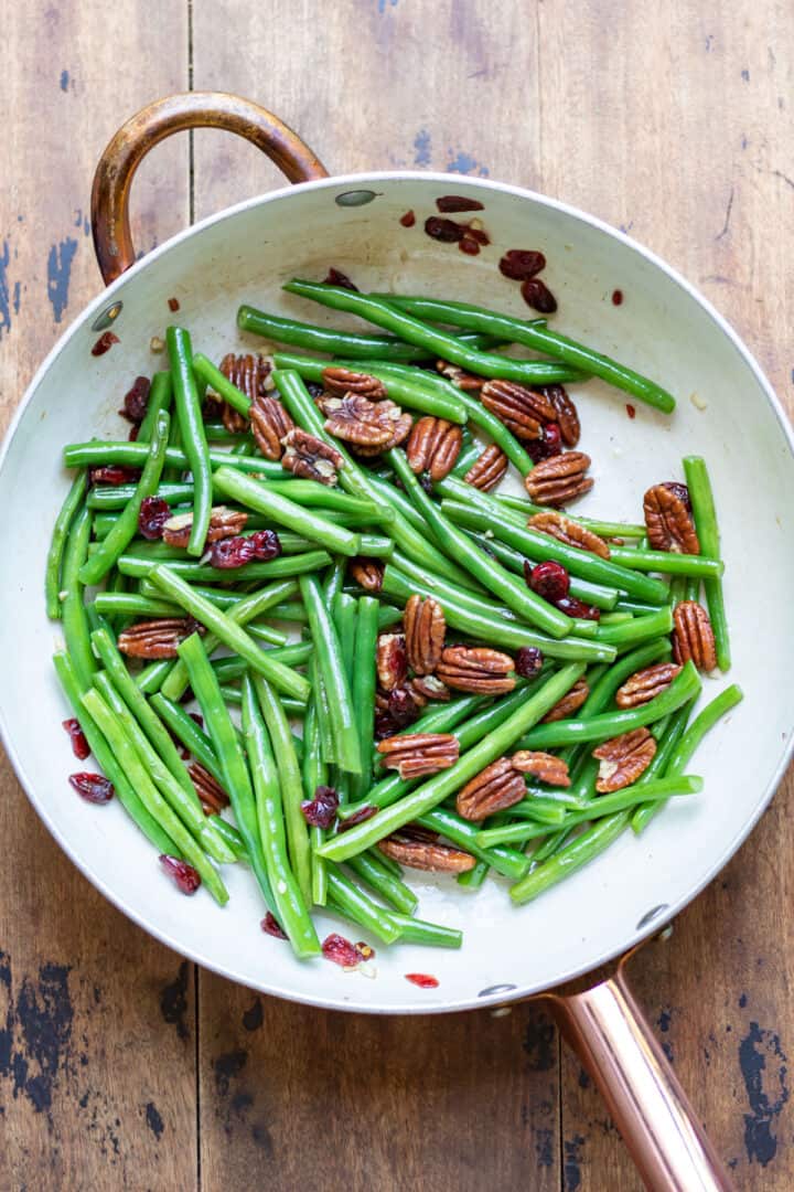 Green Beans with Cranberries and Pecans Veggie Desserts
