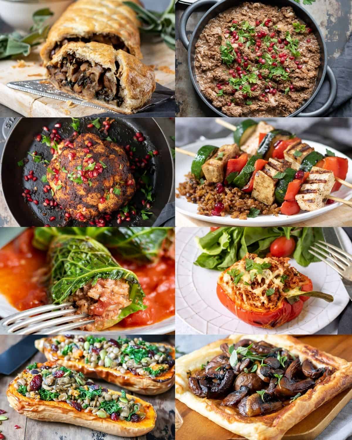Collage of photos of recipes.