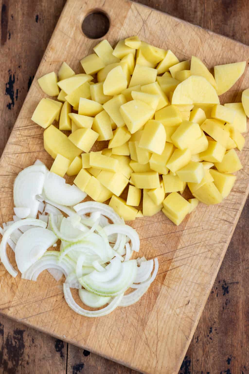 Fried Potatoes and Onions Veggie Desserts