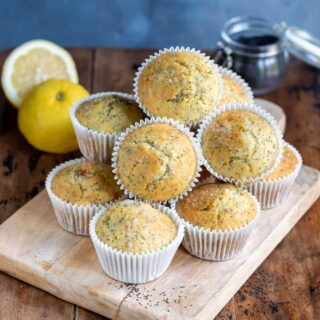 A pile of muffins.