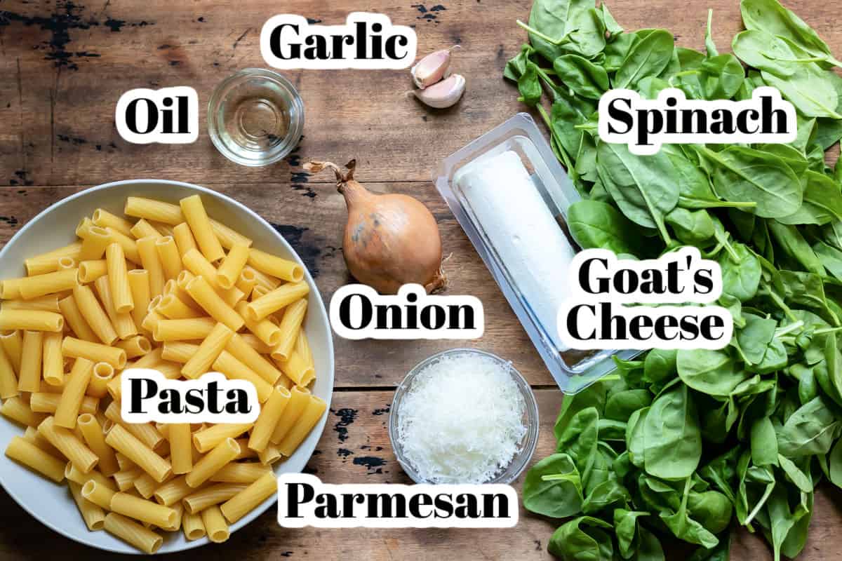 Ingredients on a table.