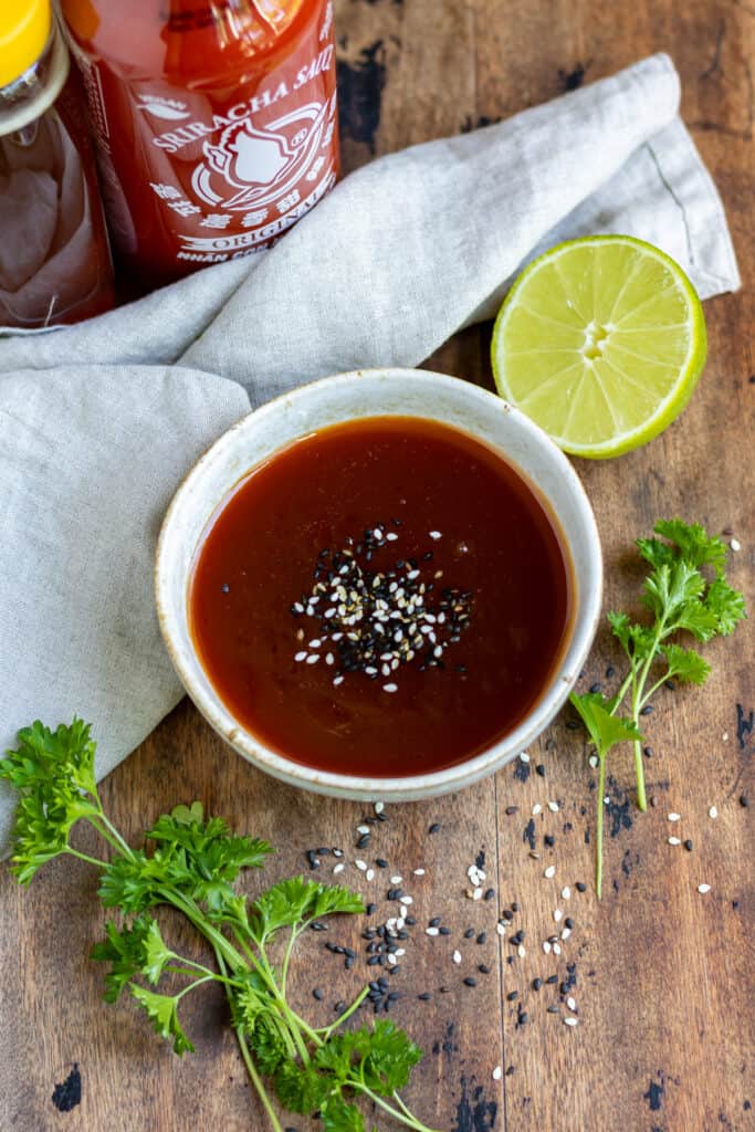 Honey Sriracha Sauce Veggie Desserts