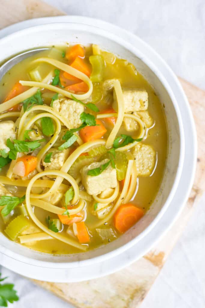 Vegan Chicken Noodle Soup Veggie Desserts