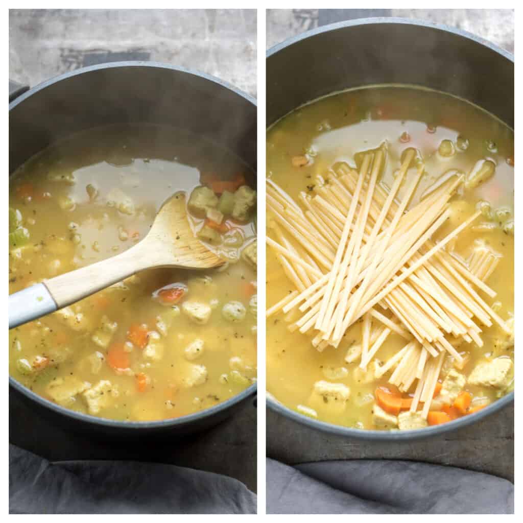 Vegan Chicken Noodle Soup - Veggie Desserts
